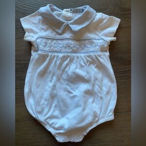 3-6 months baby bliss smocked boys bubble